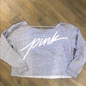 PINK crop sweatshirt